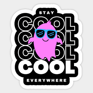 Cool ghost Sticker